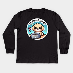 Feeding time Kids Long Sleeve T-Shirt